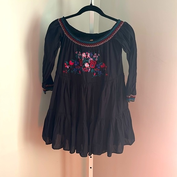 Free People Sunbeams Embroidered Mini Dress Size XS-S - Picture 3 of 6